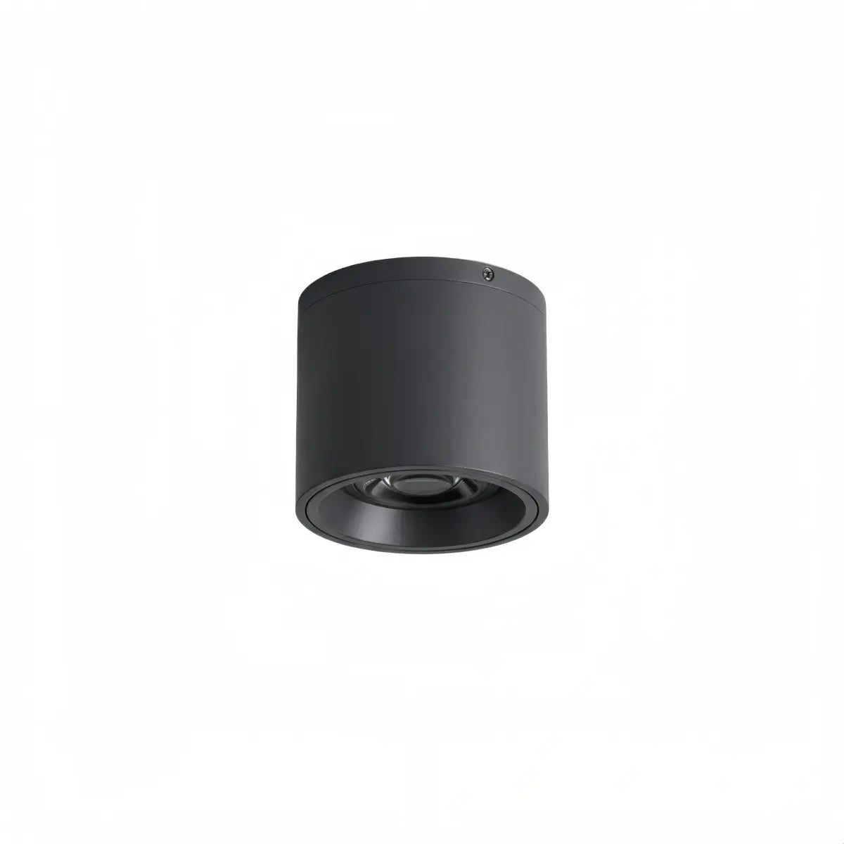 Irondale Modern Outdoor Ceiling Light - Black Metal/Glass Cylindrical for Garden