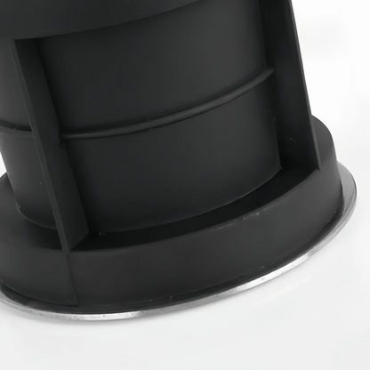 Irondale Minimalist Column Deck Step Light – Black Metal/Glass for Outdoor