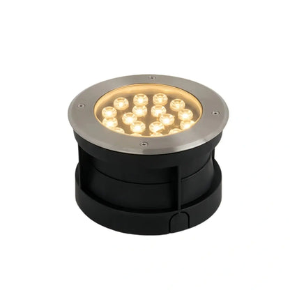 Irondale Minimalist Column Deck Step Light – Black Metal/Glass for Outdoor