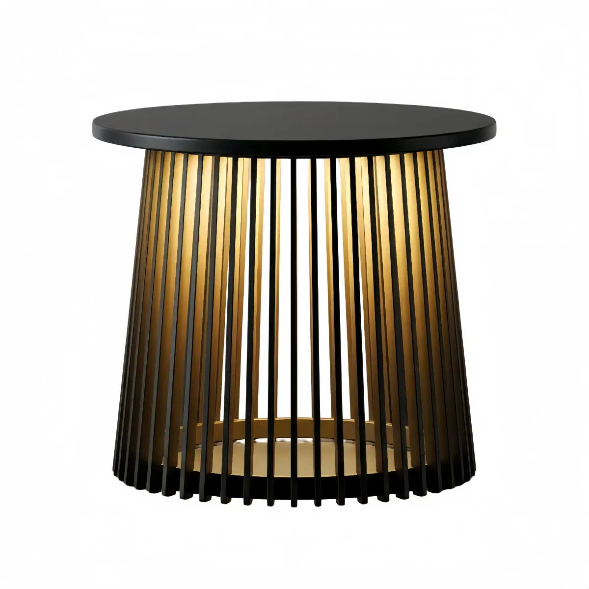 Irondale Modern Outdoor Floor Lamp - Black Metal & Acrylic Cylindrical Design for Patio