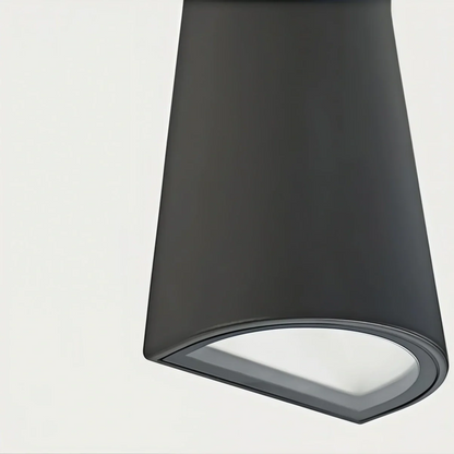 Irondale Modern Outdoor Wall Lamp - Black/White Metal Cylindrical Design for Garden