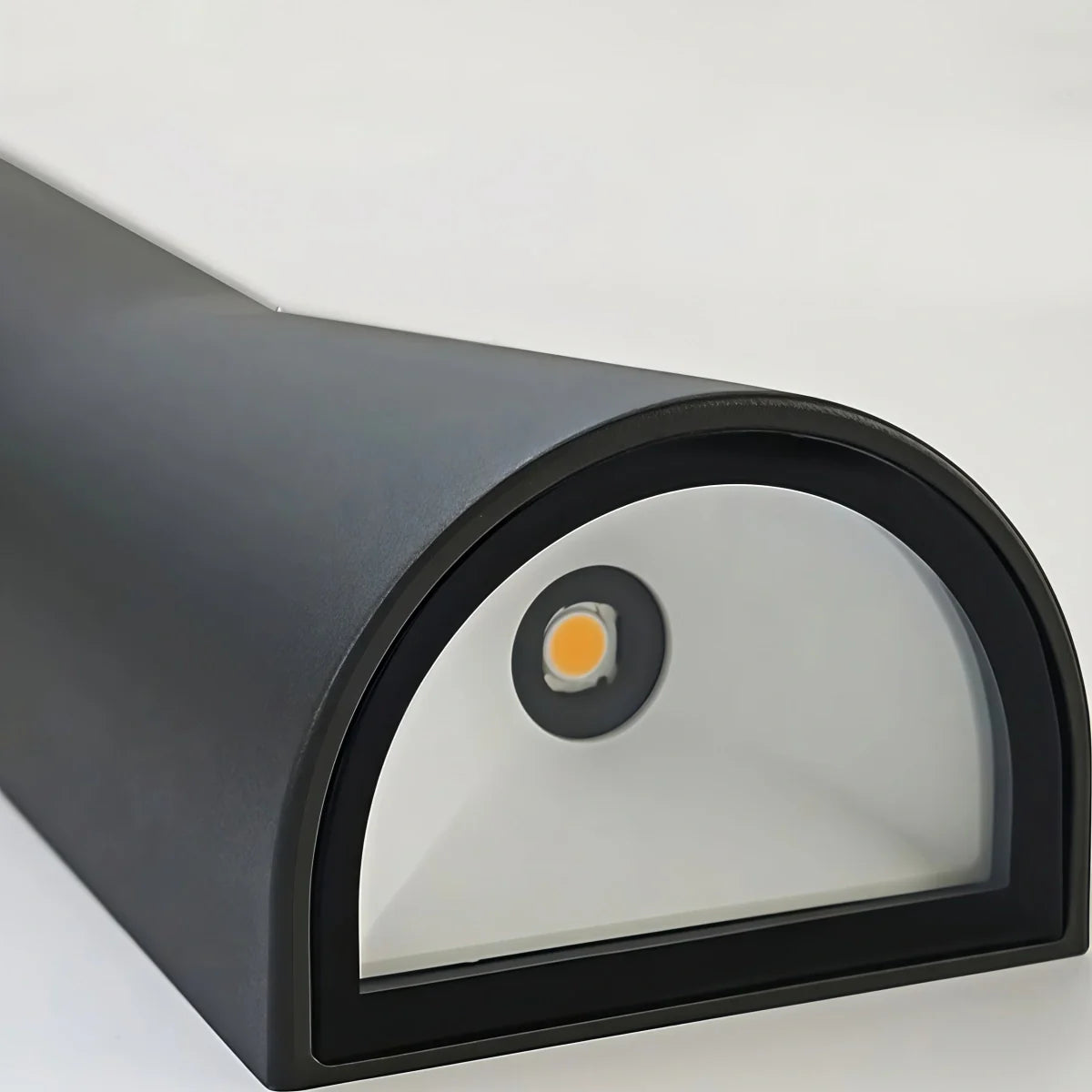 Irondale Modern Outdoor Wall Lamp - Black/White Metal Cylindrical Design for Garden