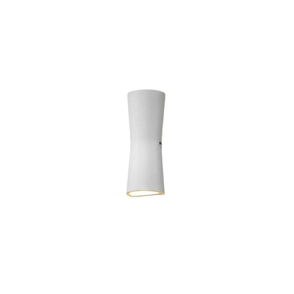 Irondale Modern Outdoor Wall Lamp - Black/White Metal Cylindrical Design for Garden