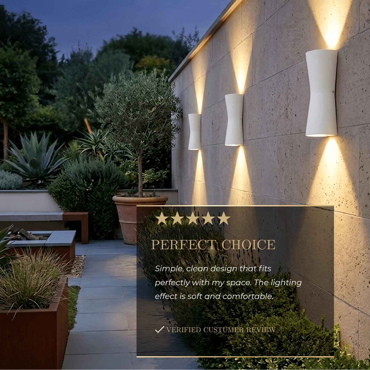 Irondale Modern Outdoor Wall Lamp - Black/White Metal Cylindrical Design for Garden