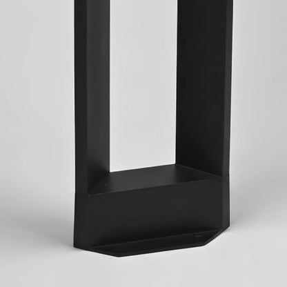 Irondale Minimalist Right-Angle Outdoor Pathway Light - Black Metal for Yard