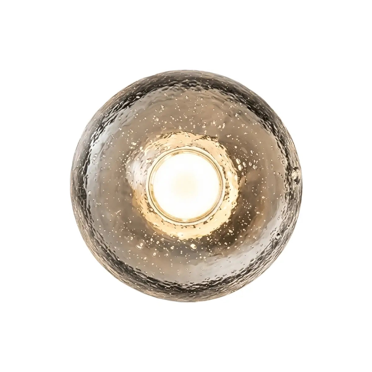 Embrace Modern Outdoor Wall Lamp - Clear Glass & Metal Round Design for Garden