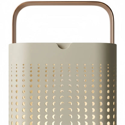 Arcato Modern Cylindrical Outdoor Floor Lamp - White Metal for Yard