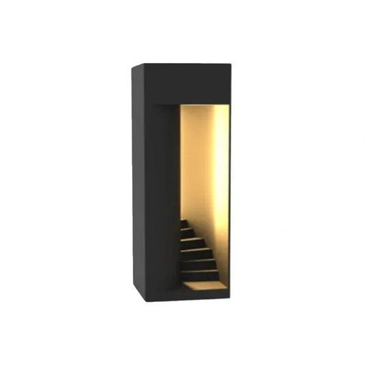 Nuvlight - Black Metal Rectangular Design for Garden & Patio