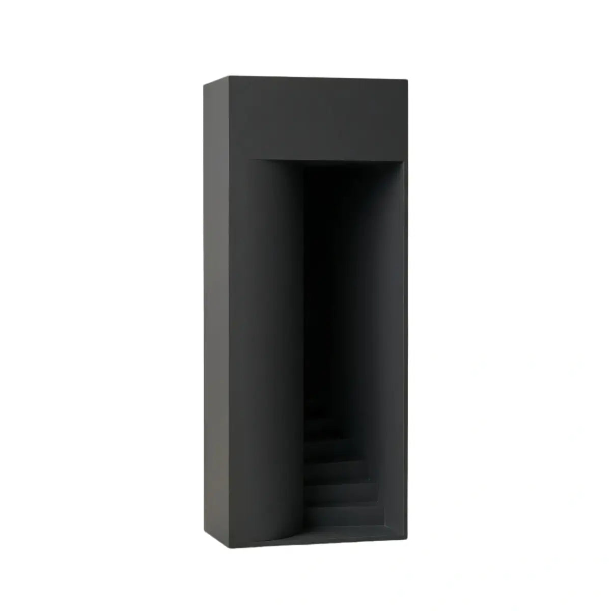 Arcato Modern Outdoor Floor Lamp - Black Metal Rectangular Design for Garden & Patio
