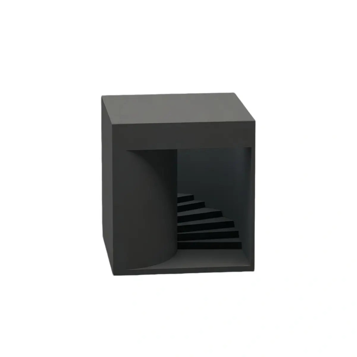 Arcato Modern Outdoor Floor Lamp - Black Metal Rectangular Design for Garden & Patio
