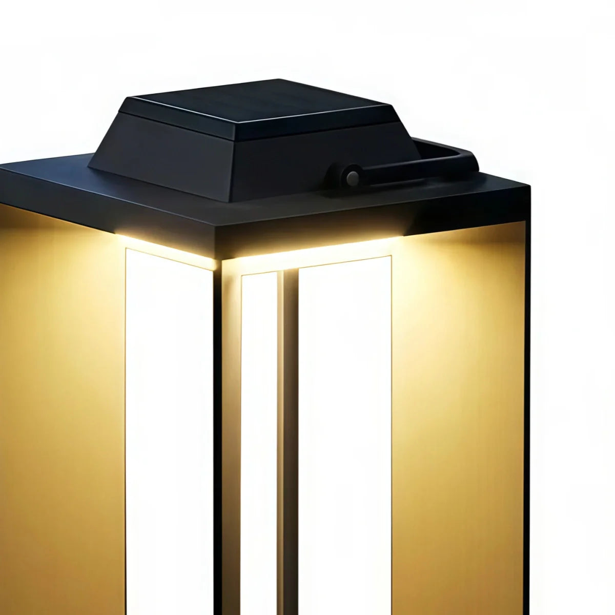 Irondale Modern Outdoor Floor Lamp - Black Metal Cylindrical Design for Garden
