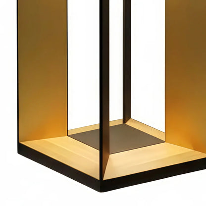 Irondale Modern Outdoor Floor Lamp - Black Metal Cylindrical Design for Garden