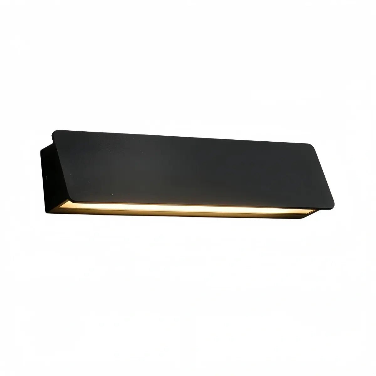 Arcato Modern Outdoor Wall Lamp - White/Black Metal Rectangular Design for Garden