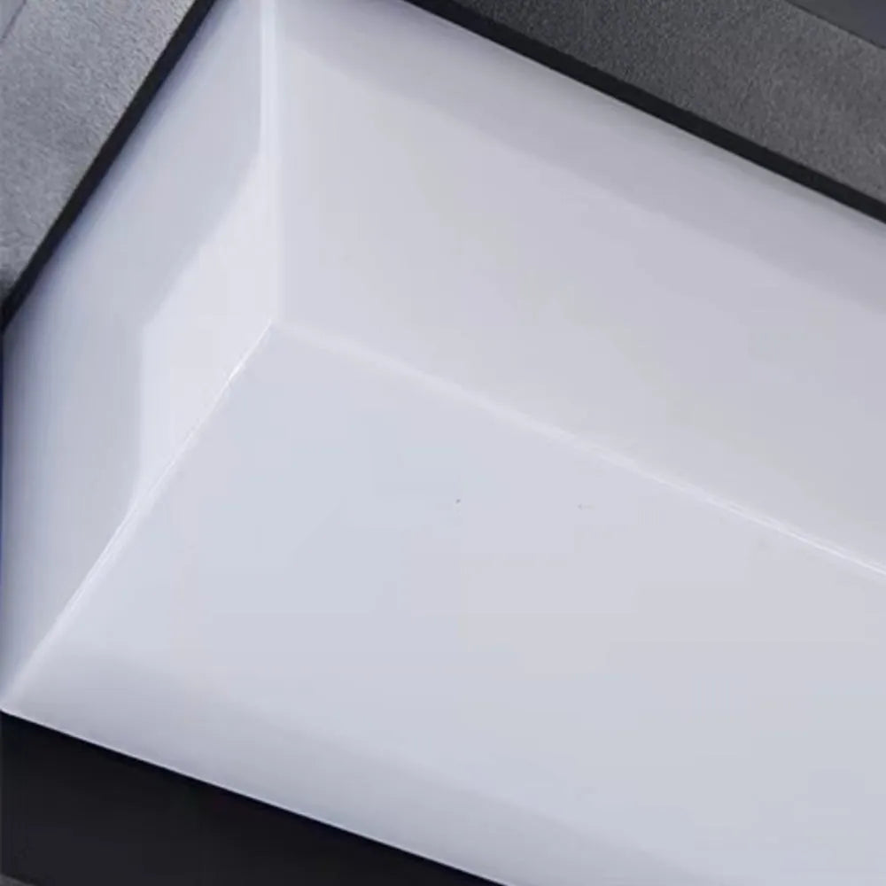 Arcato Modern Outdoor Wall Lamp --Metal/Acrylic Square Design for Garden