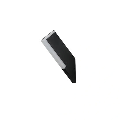 Irondale Modern Outdoor Wall Lamp - Black Metal & Acrylic Irregular Design for Garden