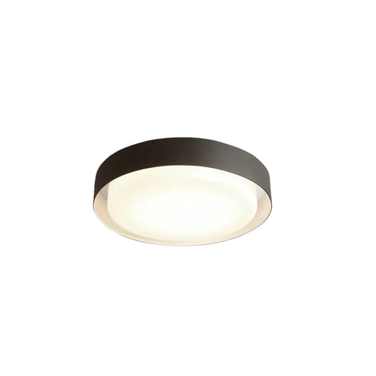 Nuvlight Black Outdoor Ceiling Lights Metal Acrylic Round Outdoor
