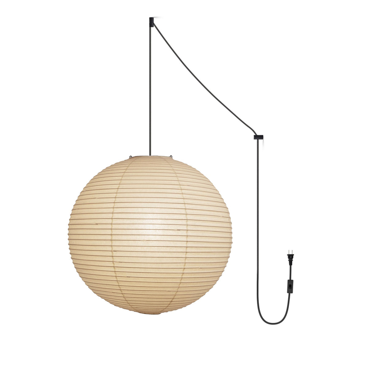 Nuvlight Akari A Pendant Swag Light (black plug wire)