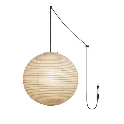 Nuvlight Akari A Pendant Swag Light (black plug wire)