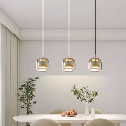 Nuvlightglass pendant light fixture