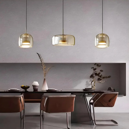 Nuvlightglass pendant light fixture