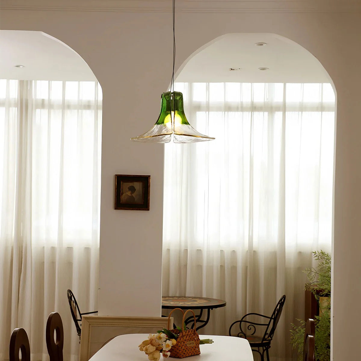 Petal Glass Pendant Light for Dining Room