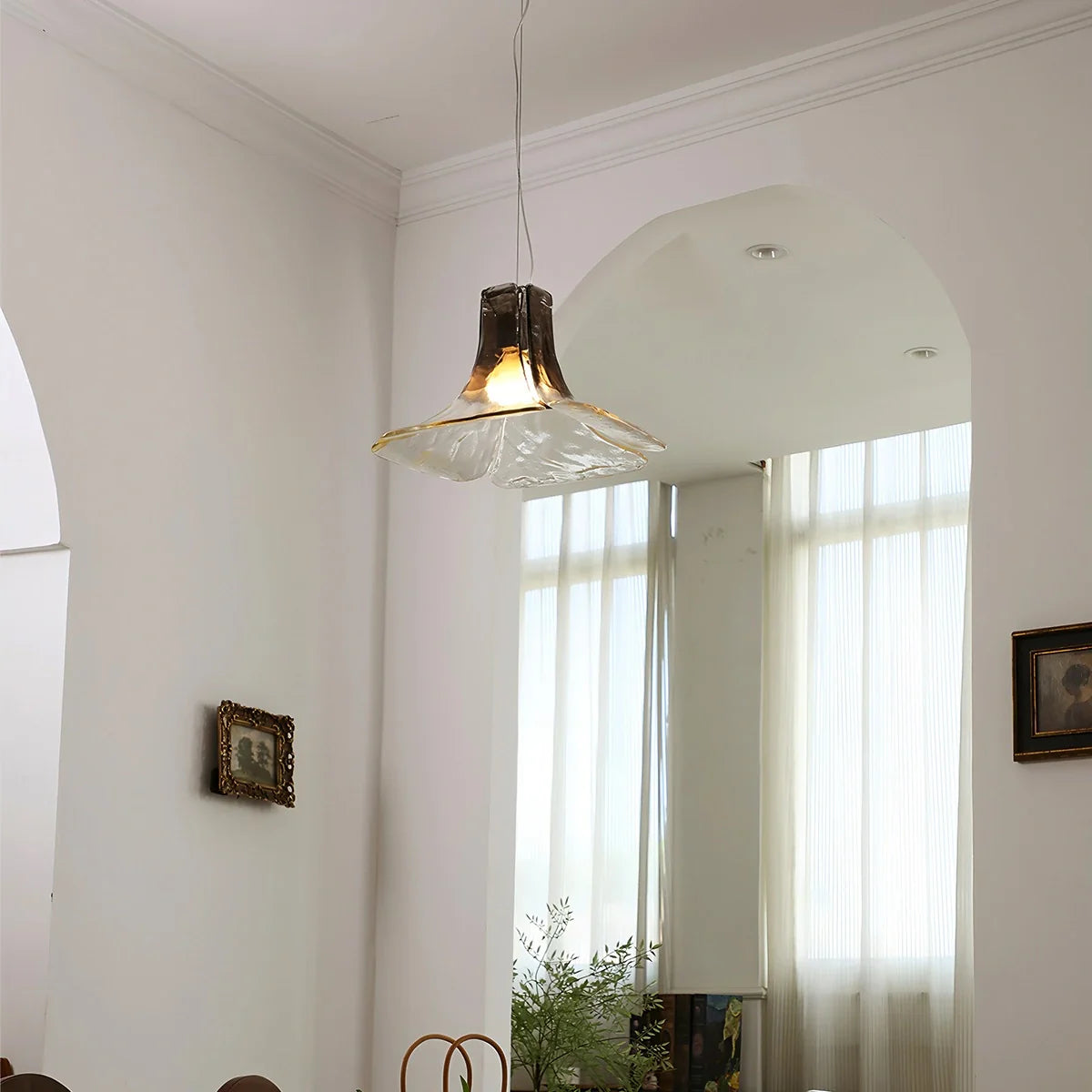 Petal Glass Pendant Light for Dining Room