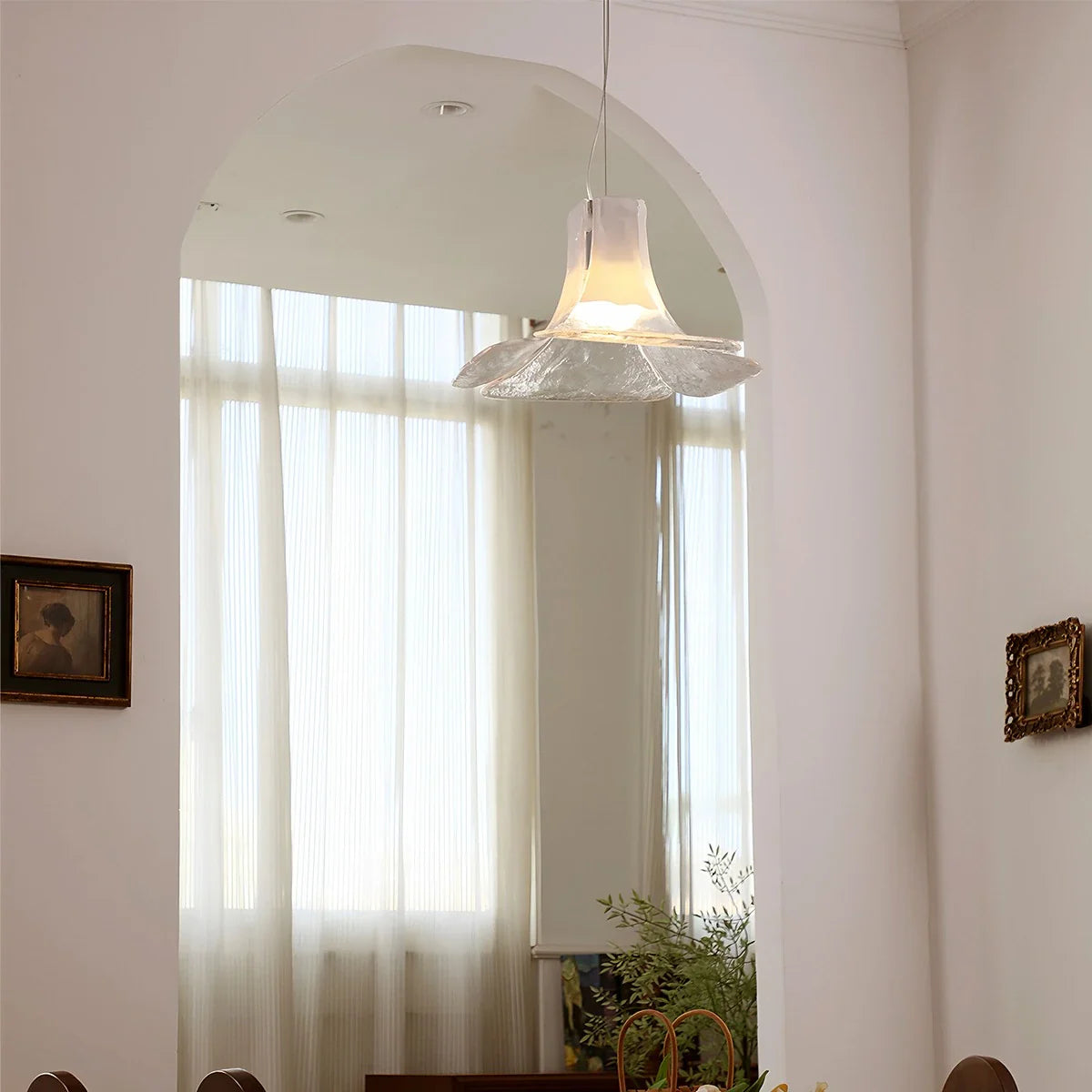 Petal Glass Pendant Light for Dining Room