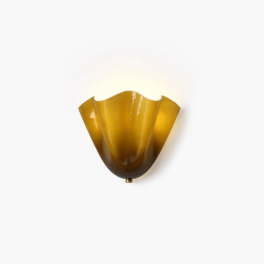 NuvlightVintage Flower Colored Glass Wall Lamp