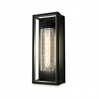 Nuvlight – Black Stainless/Glass Warm Glow for Patio/Entryway