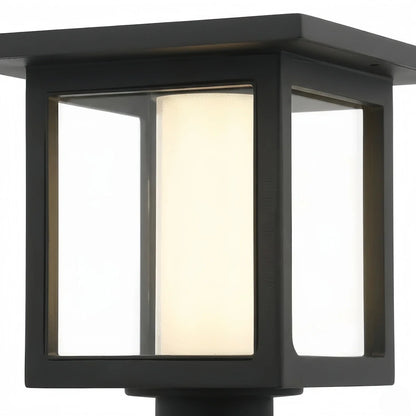 Arcato Modern Solar Pathway Lights  - Black Metal Lantern Design for Outdoor