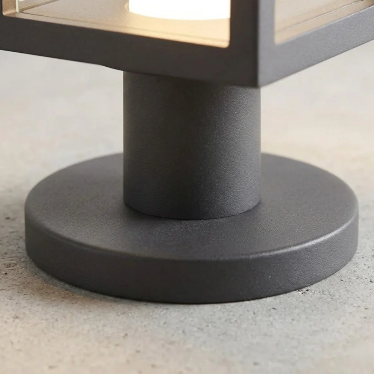 Arcato Modern Solar Pathway Lights  - Black Metal Lantern Design for Outdoor