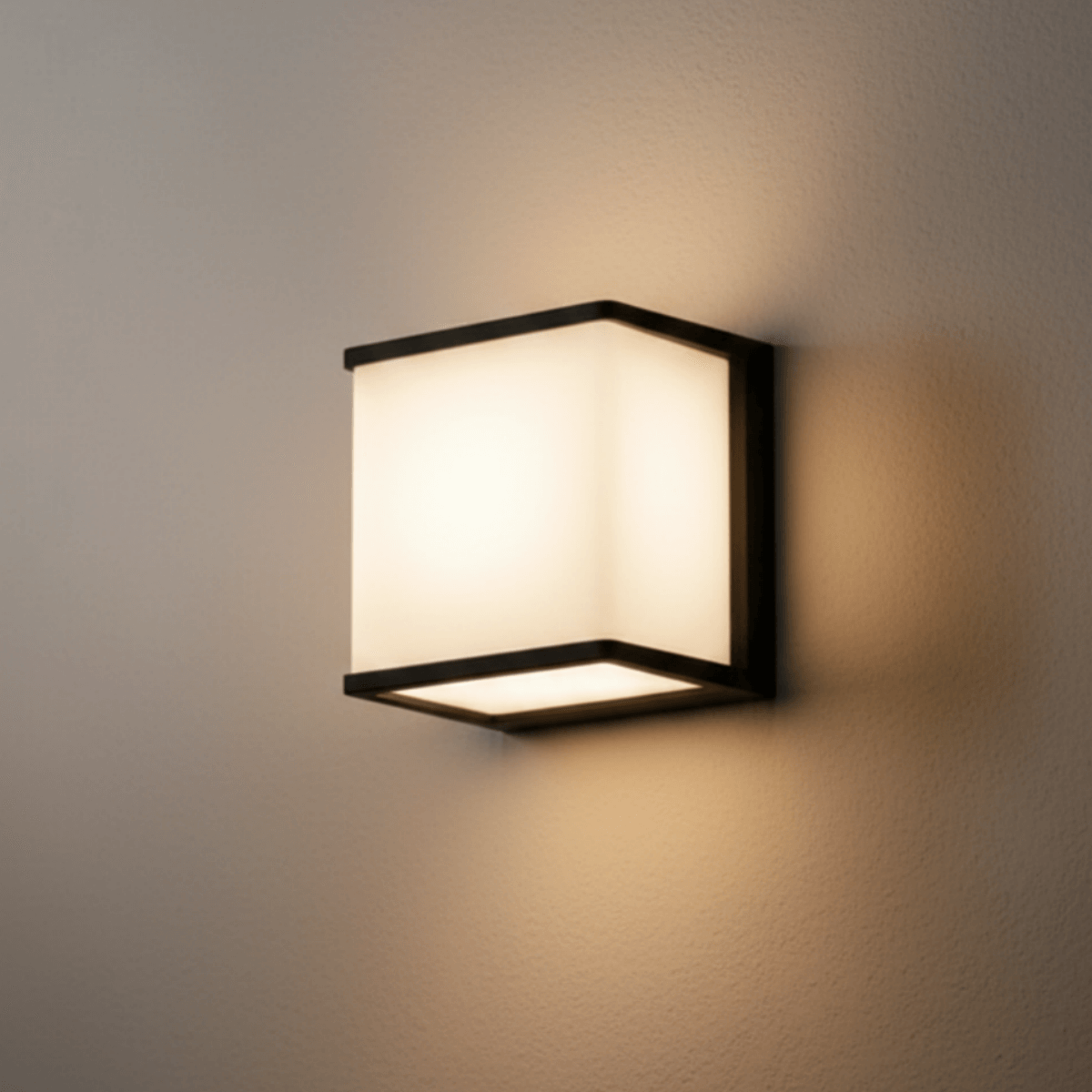 Lunara Modern Solar LED Outdoor Wall Lamp – Waterproof Sensor Light for Courtyard