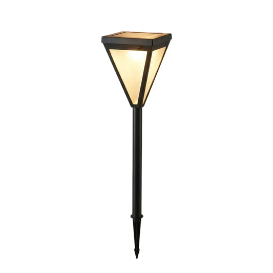 Nuvlight Modern Solar Outdoor Path Light -  Black Metal Design