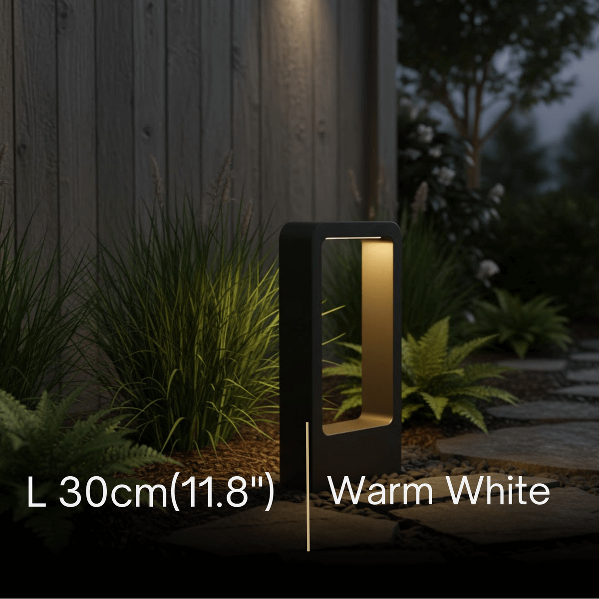 Arcato Modern Black Metal LED Path Light – Outdoor Garden Lighting