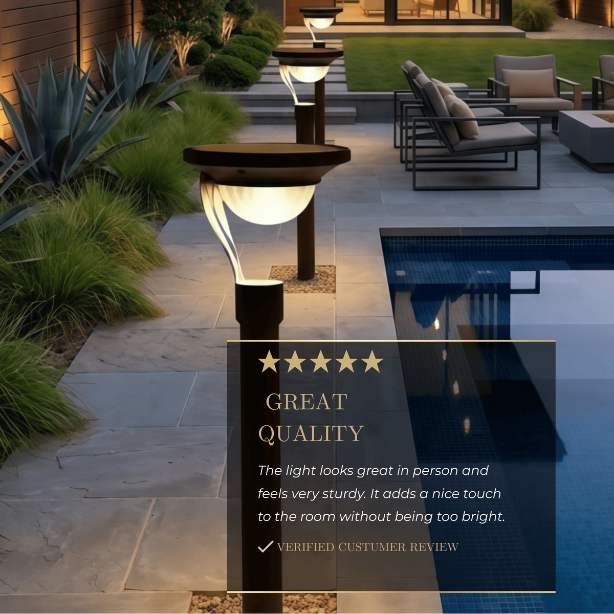 Arcato Modern Outdoor Pathway Lights - Dark Grey Metal & Acrylic Bowled Garden