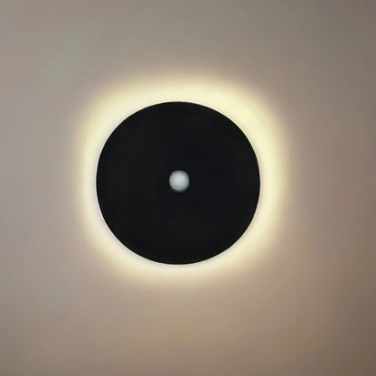 Nuvlight Minimalist LED Outdoor Wall Lamp – Black/White Round/Square Porch Sensor Light