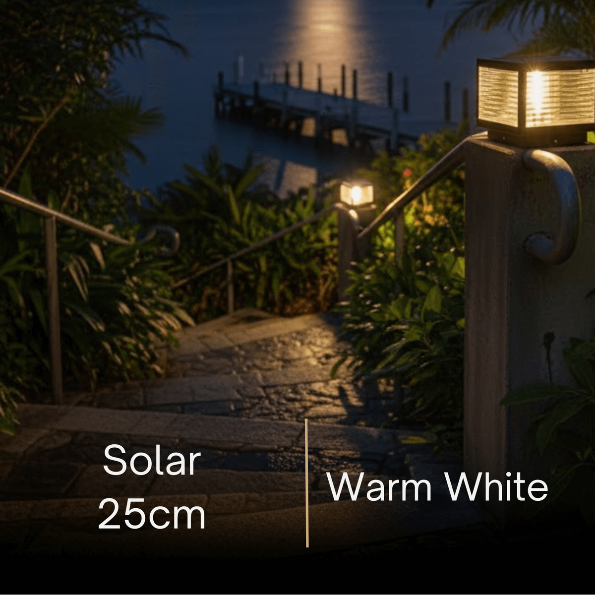Irondale Modern Black Solar Pillar Light – Outdoor Lighting for Doorway/Path