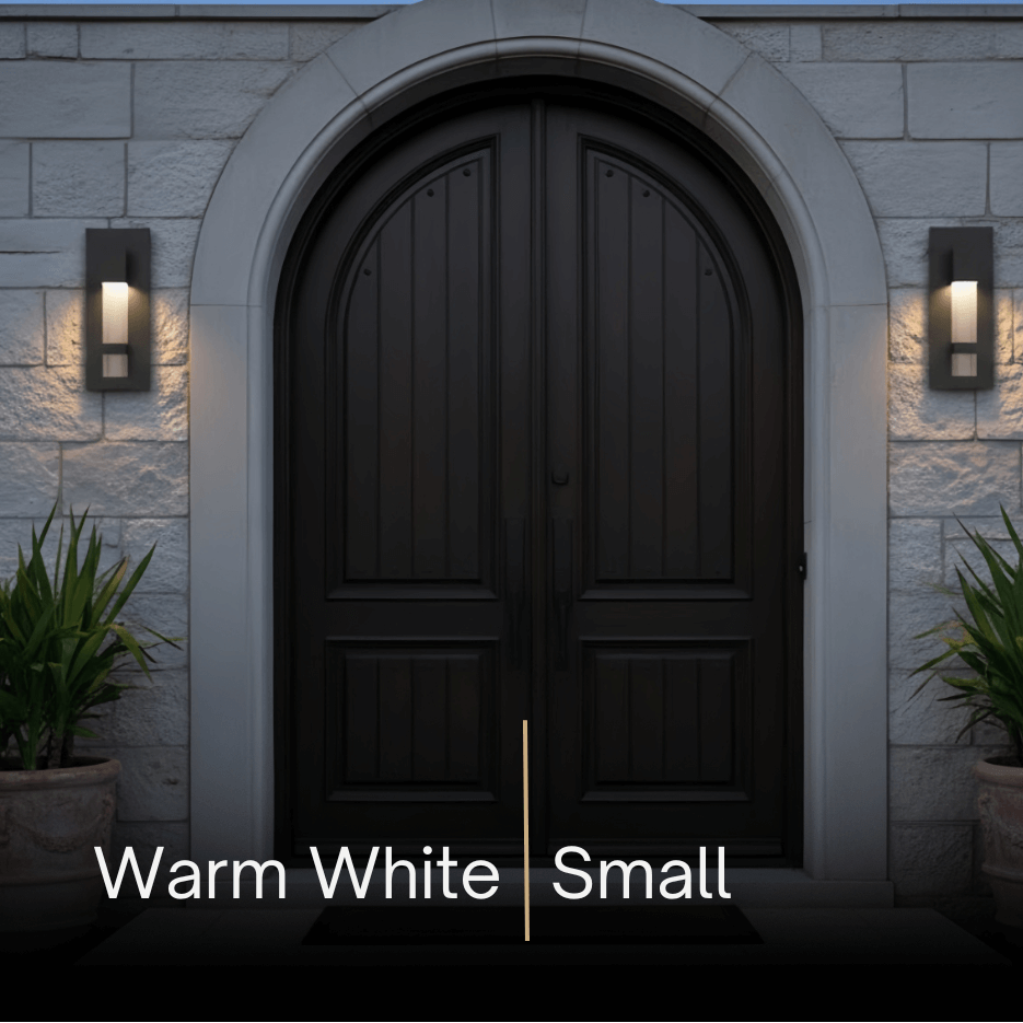 Arcato Modern Outdoor Wall Sconce – Black Stainless Steel Crystal Accents Starry Glow for Entryway