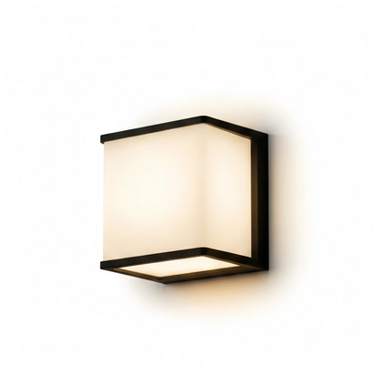 Lunara Modern Solar LED Outdoor Wall Lamp – Waterproof Sensor Light for Courtyard