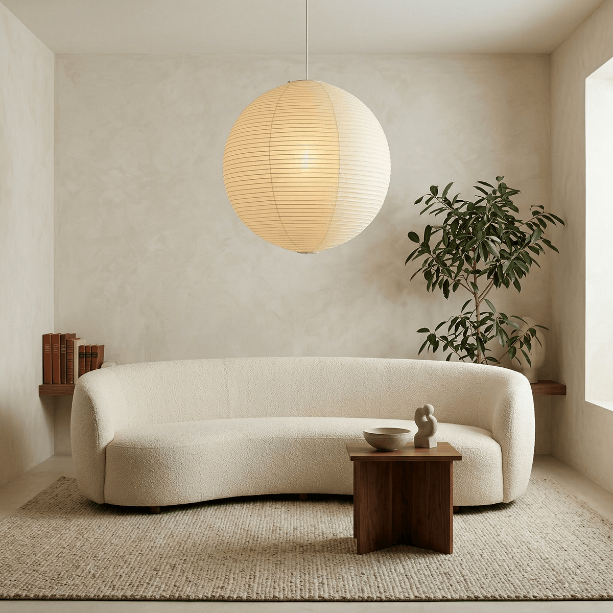 Akari Spherical Pendant Light