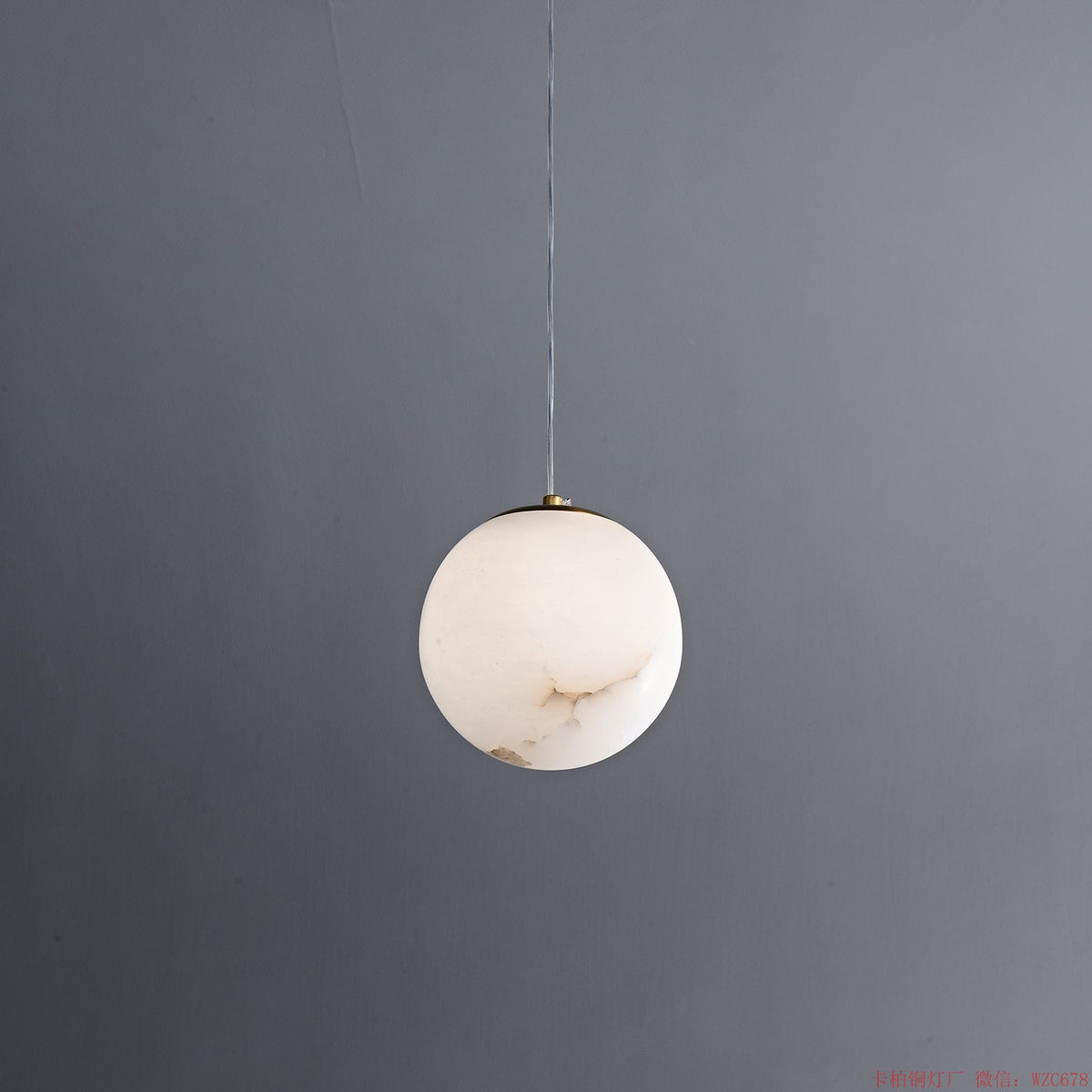 Natural Alabaster Pendant Light for Dining Room