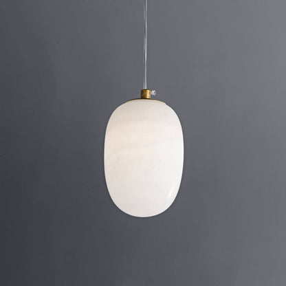 Natural Alabaster Pendant Light for Dining Room