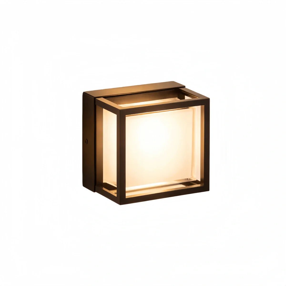 Arcato Geometric Matte Black Outdoor Wall Light – Modern LED Sconce for Patio & Entryway