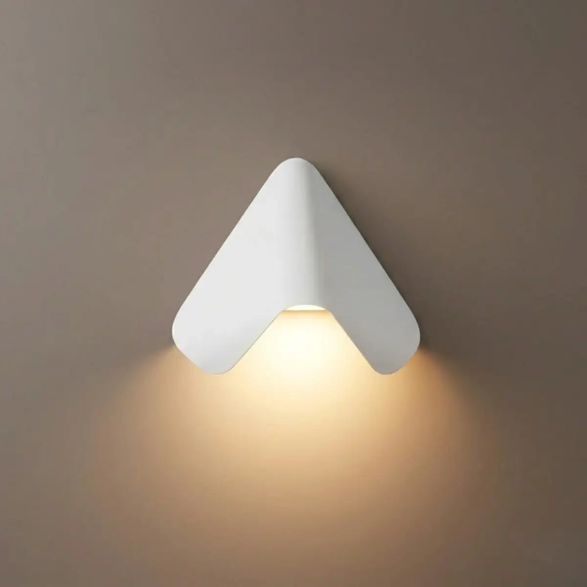 Arcato Modern Triangle Wall Lamp - Black/White Metal Outdoor Light for Garden