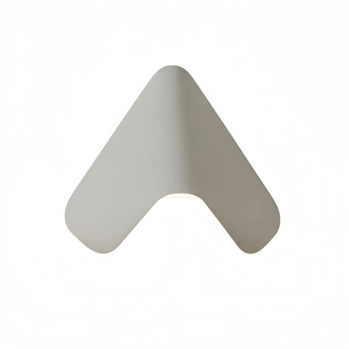 Nuvlight Triangle Wall Lamp - Black/White Metal Outdoor Light for Garden