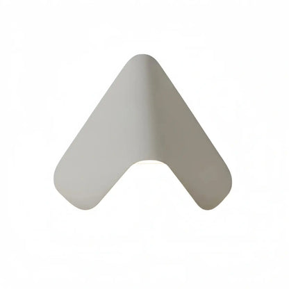 Nuvlight Triangle Wall Lamp - Black/White Metal Outdoor Light for Garden