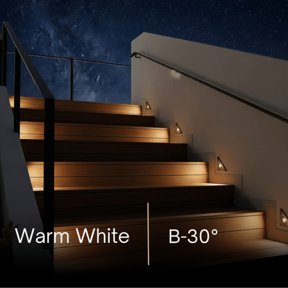 Arcato Modern Triangle Outdoor Step Light – Black Motion Sensor Deck Lamp