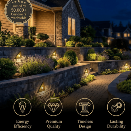 Arcato Modern Triangle Outdoor Step Light – Black Motion Sensor Deck Lamp
