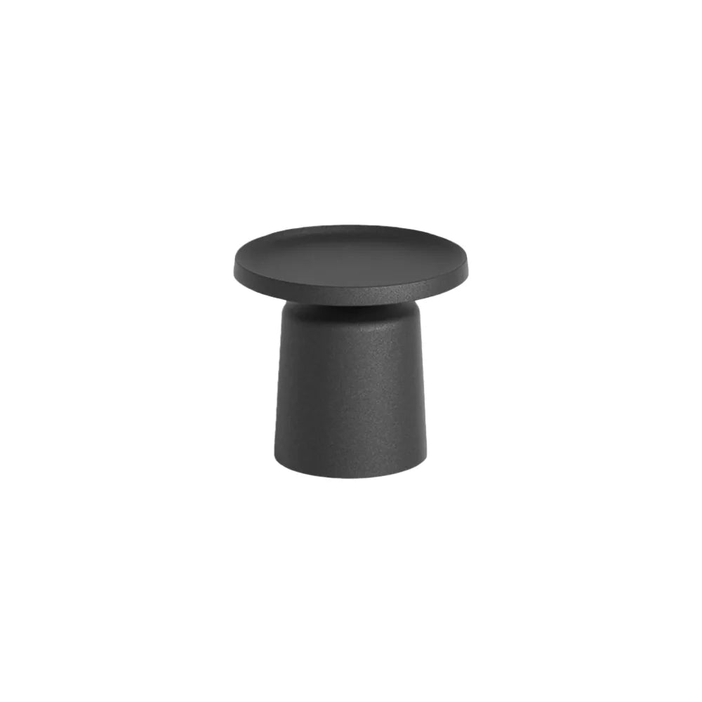 Nuvlight Round Outdoor Floor Lamp - Black Metal for Pathways
