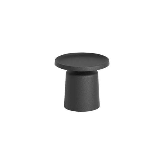 Nuvlight Round Outdoor Floor Lamp - Black Metal for Pathways